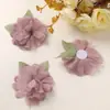 Vitalidad de Principios de Primavera Super Hada Pieza de Flor Gasa Flor Dispersa Cuerda para el Cabello DIY Adorno para la Cabeza de Mujer Corsage Flor de Accesorio para Disfraz