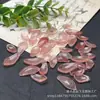 Pétalas de cristal, pétalas de lótus de cristal de morango natural, grampo de cabelo de jade DIY, acessórios de grampo de cabelo Hanfu