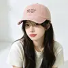 Gorra de Béisbol Bordada con Letras Estilo Coreano Nueva Primavera Verano Temperamento de Moda Versátil Estilo Ins Sombrero Deportivo de Pico de Pato Adelgazante