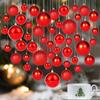 Decoración navideña diseño de escena tienda techo superior bola de Navidad bola colorida bola colgante colgante para árbol de Navidad