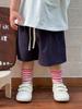 Shorts Infantis Verão Finos Três Cores Casuais Calças de Cinco Comprimentos para Meninos e Meninas Calças de Comprimento Médio para Bebês Classe A Algodão Puro Versátil