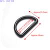 Hebilla de plástico en forma de D de 10-50 mm para equipaje, accesorios para mochilas, correa de hombro, anillo en D ajustable, hebilla semicircular
