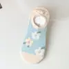 Calcetines Mujer Verano Delgados Calados de Malla Invisibles Estilo Japonés Lindos Flor Tridimensional Tulipán Calcetines Bajos de Red