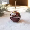 Pingente de Sino do Papai Noel de Ferro Transfronteiriço Decoração de Árvore de Natal Retrô Enfeites Pendurados Presentes para Atacado