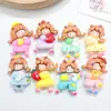Tarjeta Pequeña Patrón Lindo Niña Pegamento de Crema DIY Pasador Diadema Funda de Teléfono Móvil Colgante Belleza Decorativo Accesorios de Resina