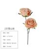 Flor de verão Novo dois garfos rosa da montanha de neve cabeça de flor fábrica atacado planta de simulação flor de simulação decoração de sala de estar flor falsa
