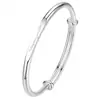 Yilu tem o seu Bracelete de Prata 9999 feminino design de nicho ins pulseira jovem pulseira de prata esterlina maciça ornamentos de prata