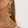 E13005 Pendientes de resina geométrica de moda ZA europea y americana, pendientes de diseño irregular de verano nuevos