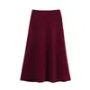Fabricante Mayorista de Ropa para Mujer Transfronteriza 2025 Top con Cuello Redondo de Manga Corta Adornado Falda Midi Conjunto Suave