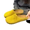 Zapatos para mujer talla grande 41 a 43 para pies anchos y gruesos, mules retro cerrados antideslizantes, zapatos versátiles estilo Birkenstock de suela blanda para mujer