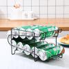 Grande rack de Coca-Cola ferro multi-camada cozinha geladeira rack pode beber cerveja rack fábrica atacado