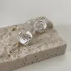 Brincos de Luxo Geométricos Irregulares Acessíveis Coreanos para Mulheres, Design de Alto Padrão, Brincos Populares, Brincos, Tendência de Brincos de Nicho Ins
