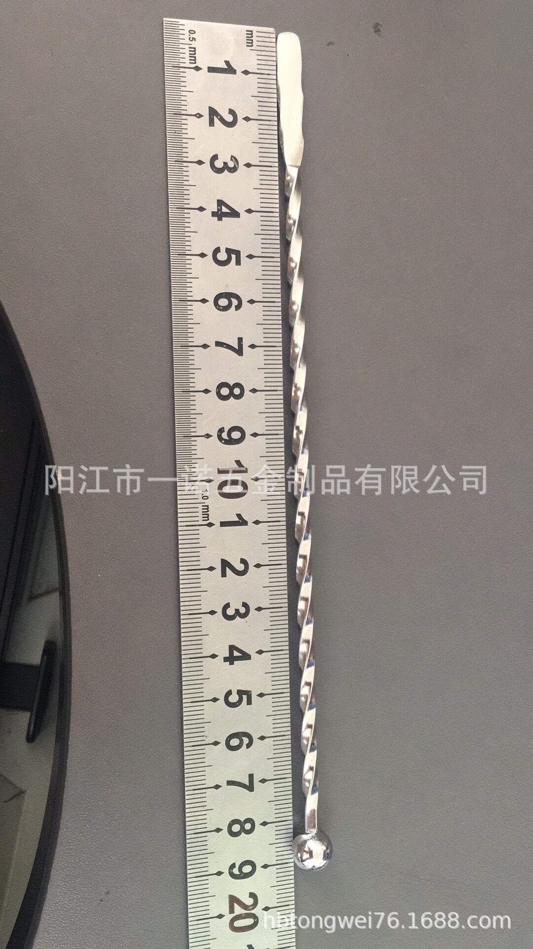 谭高沛调酒棒1.35元一支, 304材料,3x3mm扭线直径