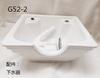 Lavabo de cerámica para salón de belleza, lavabo para sentarse en barbería para hombres, accesorios de cama para lavado de cabello, salvado de té BarberShop BarberShop
