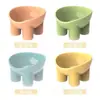 Nuevo comedero para mascotas en colores macarrón, diseño de pata de elefante, protector de cuello, de patas altas, boca inclinada, a prueba de derrames, comedero para perros, comedero para gatos