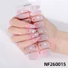Zhengxiang Pegatinas para Uñas de Gel Estilo Europeo y Americano Impermeables Semi-Curadas Pegatinas para Uñas de Gel Degradado Hielo Transparente Uñas de Gel UV