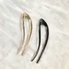 Horquillas en forma de U Europeas y Americanas, Horquillas de Aleación de Alta Gama para la Parte Trasera de la Cabeza, Elegantes Horquillas para Moños para Mujeres, En Stock