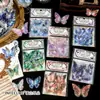 Paquete de Pegatinas para Mascotas Infeelme Serie Mariposa Contractual Concha Oro Claro Lámina de Oro Materiales para Diario de Mariposas 20 Hojas