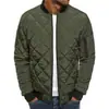 Chaqueta ligera y fina acolchada de algodón para hombre, nueva moda, estilo coreano, con bolsillos, combinación de colores, cuello de béisbol, chaqueta de otoño e invierno, abrigo cálido para hombre, guapo