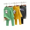 Conjunto de Ropa Interior Térmica para Niños con Forro Polar y Terciopelo Alemán Espesado Ropa de Casa Ropa de Otoño para Bebé y Pantalones Pijamas para Niños y Niñas