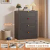 Gabinete de hierro forjado de cinco cajones para mesita de noche, gabinete de almacenamiento estrecho, gabinete de almacenamiento de cajones multicapa, organizador de ropa interior y calcetines
