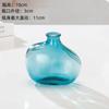 Vaso de Vidro Simples Criativo Luxo Leve Nórdico Flores Hidropônicas Mini Vaso Decoração de Mesa Flores Secas Ornamentos Decorativos