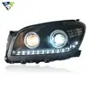 Adecuado para la modificación del conjunto de faros del RAV4 2009-2012 con luces de circulación diurna LED, ojos de ángel y lentes de doble haz