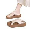 Zapatos de mujer para verano de comercio exterior transfronterizo, sandalias de suela gruesa estilo hada para combinar con faldas, sandalias de plataforma súper populares para mujer, estilo playero