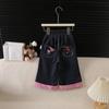 Traje Estilo Ocidental Primavera e Outono Moletom Gatinho Estampado Calça Wide Leg Traje Regular Casual Manga Longa Feminino