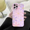Macaron Rosa-Roxo Gradiente Pequena Margarida Maçã 18Promax Capa para Celular Atacado Iphone17Pro Capa Protetora