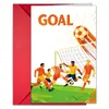 Novo Conjunto de Cartão de Cumprimentos e Envelope com Tema de Futebol Evento Exclusivo para Fãs Amazon Temu Cartão de Celebração