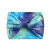 Banda elástica para el cabello de 18 cm de ancho con efecto tie-dye, ideal para yoga, deportes y absorción del sudor, estilo europeo y americano.