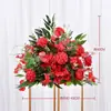 Nova Estrada Levando Flor Onda Floral Castiçal Floral Flor de Mesa Palco Local Layout Flor de Seda Guia de Arte Flor Nova Casamento Casamento