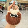 En Stock Moda Nuevo Peluche Piel Sintética de Conejo Bolas de Carbón Bolsos Dijes, Mercancía de Máquina de Garra, Pequeños Regalos al por Mayor