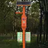 Polo de Publicidade por Voz Solar Qianfeng Canteiro de Obras Ponto Turístico Instalações de Alta Tensão Exterior Impermeável Polo de Publicidade por Voz por Indução