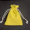 Bolsa de Armazenamento com Cordão em Lona, Dupla Camada, para Guardar e Polir Contas Rudraksha e Contas Estrela-Lua, Também Usada para Colorir e Manusear