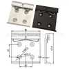Hebilla de Riel Guía Industrial DIN35mm HS-A35 Soporte de Montaje Fijo Aleación de Aluminio Hebilla Blanca Negra