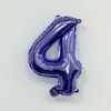 Globos de Película de Aluminio Morados de 16 pulgadas Alfanuméricos 0-9 A-Z Arreglos de Cumpleaños Decoraciones Globos de Papel de Aluminio Venta al por Mayor