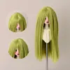 Peluca para Muñeca BJD, Cabello Largo Recto Suave Tipo Seda con Flequillo Largo, Cabello Personalizable para Muñecas de 346 Puntos, Accesorio para Vestir