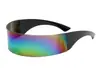 Gafas de Sol con Diadema Curva Integrada, Estilo Punk, Estilo Europeo y Americano, Lentes de Una Sola Pieza, Estilo Urbano Futurista, Gafas de Sol de Moda