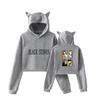 Sudadera con capucha periférica de dibujos animados NANA NANA NANA Ozaki, suéter sexy con orejas de gato para mujer de otoño