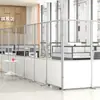 Divisórias de Tela para Escritório, Dobráveis e Móveis, Design Simples, Personalizáveis para Fábricas, Oficinas, Hospitais, Divisórias Móveis de Acrílico