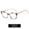 97796 Lámina para Gafas Anti-luz Azul Propiónico Transfronteriza Color Montura Óptica Tendencia Pin CP Marco para Miopía de Mujer Europeo y Americano