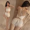 Nuevo Estilo Sexo Ropa Interior Perspectiva Encaje Mariposa Tirantes Camisón Pecho Pequeño Deseo Puro Tentación Traje Hueco
