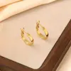 Nuevos Pendientes de Aro Redondos Lisos Versátiles Simples Pendientes con Cierre de Camarón Esférico Pendientes de Aro Grandes Exagerados para Mujer Venta al por Mayor