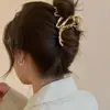 Pinza para el Cabello Grande Línea Metal Líquido para Mujeres con Gran Volumen de Cabello Pinza de Tiburón Nuevo Estilo 2023 Pinza para el Cabello Elegante y de Alta Gama