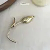 Broche de Moda Nuevo Estilo Europeo y Americano 2025, Diseño de Gran Pasarela, Tulipa Lujo Accesible Elegantes Accesorios de Broche para Mujer