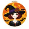 Ins Venta Caliente Halloween Fantasma Calabaza Decoración de Fieltro Colgante para Niños Dibujos Animados Poke Fieltro de Lana Agujado Bordado a Mano Poke