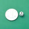 Plata Pura S999 Modelo Clásico Llama Roja Shidalin Cuentas de la Fortuna, Cuentas Espaciadoras Xizhu, Accesorio de Cuentas para Pulsera de Joyería DIY
