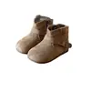 Botas de invierno para niñas, estilo nuevo, a la moda y retro, con suelas suaves, cálidas, ligeras y antideslizantes, adecuadas para condiciones de nieve
